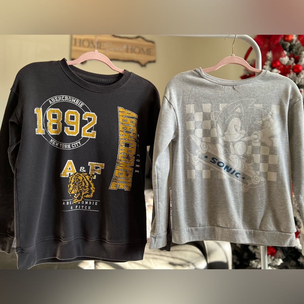 Abercrombie round neck shirt for cold weather boy 13 to 14 years old
